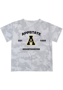 Vive La Fete Appalachian State Mountaineers Toddler Grey Camo T-Shirt