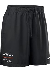Nike Cincinnati Bengals Mens Black Wordmark Shorts