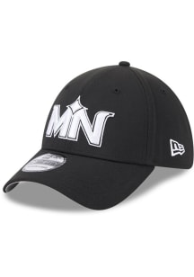 New Era Minnesota Twins Mens Black City Connect Alternate 39THIRTY Flex Hat
