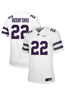 Makari Bodiford  Nike K-State Wildcats White NIL Name And Number Football Jersey