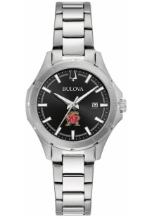 Bulova Maryland Terrapins Sport Stainless Steel Womens Watch