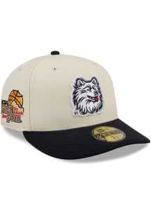 New Era UConn Huskies Mens White March Madness 59FIFTY Fitted Hat
