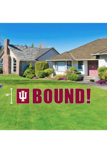 Indiana Hoosiers Large Bound Yard Sign - Crimson