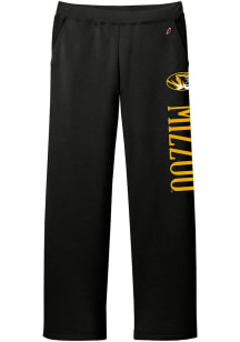 Missouri Tigers Womens Reverse Fleece Black Sweatpants