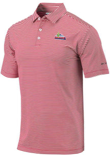 Columbia Arizona Wildcats Mens Red Vault Heat Seal Omni Wick Club Invite Short Sleeve Polo