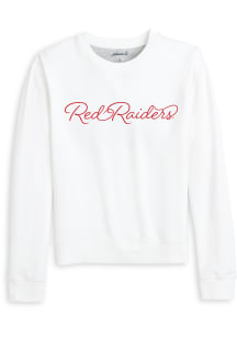 Johnnie O Texas Tech Red Raiders Womens White Penny Crew Sweatshirt
