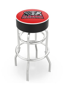 Alabama Crimson Tide Elephant Double-Ring Swivel Pub Stool - Black