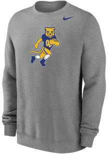 Nike Pitt Panthers Mens Grey Football Football Roc Long Sleeve Crew Sweatshirt