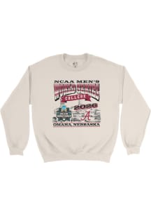 Campus Ink  Alabama Crimson Tide Mens Ivory 2026 Mens CWS Player Crew