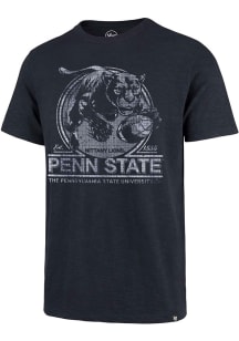 47 Penn State Nittany Lions Navy Blue Emblem Mark Scrum Short Sleeve Fashion T Shirt