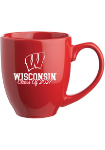 Wisconsin Badgers 16oz Class of 2027 Glossy Bistro Ceramic Mug - Red