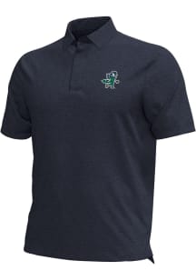 Under Armour Notre Dame Fighting Irish Mens Navy Blue Aura Golf Leprechaun Short Sleeve Polo