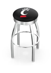 Cincinnati Bearcats 3 Ring Chrome Seat Pub Stool - Silver