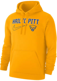 Nike Pitt Panthers Mens Gold H2P Club Fleece Long Sleeve Hoodie