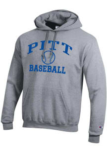 Champion Pitt Panthers Mens Grey Powerblend Long Sleeve Hoodie
