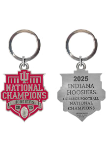 Indiana Hoosiers CFP National Champions 2025 Metal Keychain - Crimson