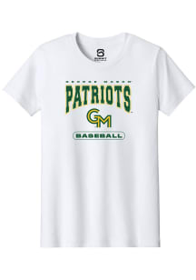 Summit Sportswear George Mason University Youth White Baseball Short Sleeve T-Shirt
