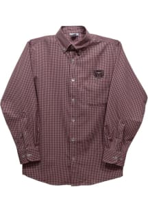 Vive La Fete Missouri State Bears Toddler Maroon Gingham Long Sleeve Polo