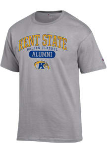 Champion Kent State Golden Flashes Grey Pill Box Alumni Jersey Short Sleeve T Shirt