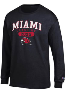 Champion Miami RedHawks Black Class of 2025 Pill Jersey Long Sleeve T Shirt