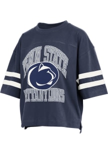 Pressbox Penn State Nittany Lions Womens Navy Blue Wayne Tyler Short Sleeve T-Shirt