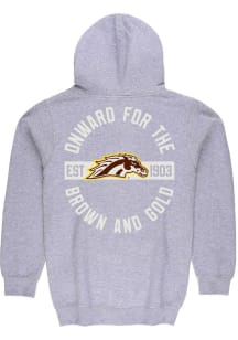 Summit Sportswear Western Michigan Broncos Mens Oatmeal Front Back Long Sleeve Full Zip Jacket