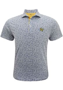 Michigan Wolverines Mens White Vault Sailor Short Sleeve Fashion Polo