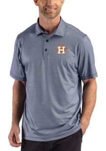 Cutter and Buck Houston Astros Navy Blue Team Lattice Big and Tall Polo