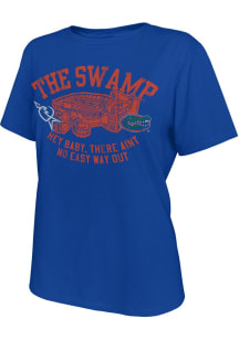 Original Retro Brand Florida Gators Womens Blue Tom Petty Swamp Short Sleeve T-Shirt