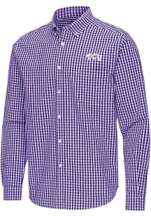 Antigua TCU Horned Frogs Mens Purple Ellis Long Sleeve Dress Shirt