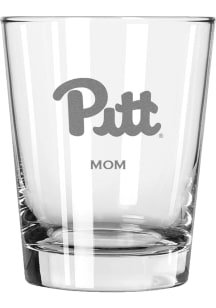 Pitt Panthers Mom 15oz Rock Glass - White