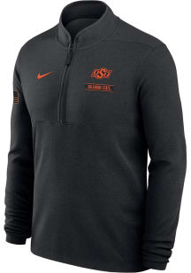 Nike Oklahoma State Cowboys Mens Black Military Appreciation Long Sleeve Qtr Zip Pullover