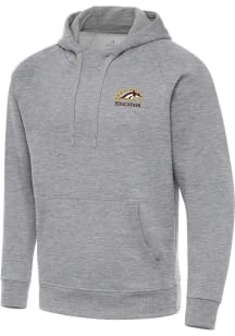 Antigua Western Michigan Broncos Mens Grey Heather Education Victory Long Sleeve Hoodie