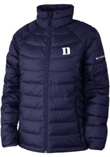 Columbia Duke Blue Devils Womens Blue Powder Lite Heavy Weight Jacket