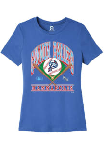 Summit Sportswear Kannapolis Cannon Ballers Womens Blue Homefield Short Sleeve T-Shirt