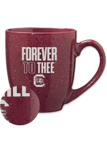 South Carolina Gamecocks Forever to Thee 16oz Speckle Ceramic Mug - Red