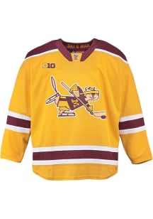 CCM Hockey  Minnesota Golden Gophers Mens Gold Primary Mascot Hockey Jersey