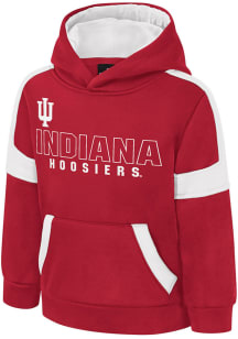 Colosseum Indiana Hoosiers Toddler Crimson Bandit Long Sleeve Hooded Sweatshirt