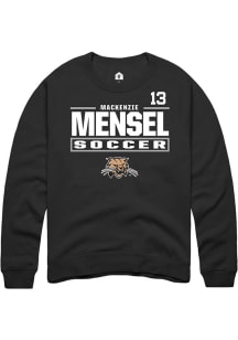 Mackenzie Mensel Ohio Bobcats Mens Black NIL Stacked Box Player Crew
