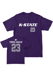 Emma Torres-Brache K-State Wildcats Youth Purple NIL Sideline Player Tee