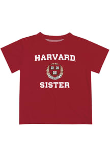 Vive La Fete Harvard Crimson Youth Crimson Sister Short Sleeve T-Shirt