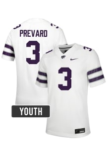 Ja'Son Prevard K-State Wildcats Youth White Nike NIL Name And Number Football Jersey
