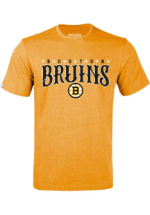 Levelwear Boston Bruins Gold Richmond Snowflakes Short Sleeve T Shirt