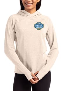 Cutter and Buck UCLA Bruins Womens Oatmeal 2026 WBB Champions Adapt Knit Hood Hooded Sweatshirt