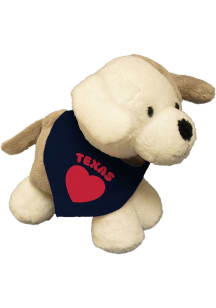 Texas Heart Puppy 6" Plush - Ash