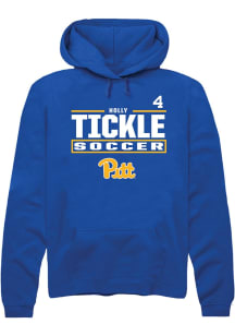 Holly Tickle Pitt Panthers Mens Blue NIL Stacked Box Player Hood