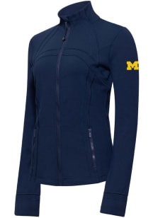 Lululemon Michigan Wolverines Womens Navy Blue Define Nulu Light Weight Jacket