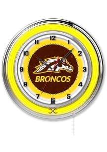 Western Michigan Broncos 19in Neon Wall Clock