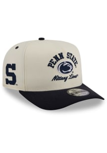 New Era Penn State Nittany Lions Arched 9FIFTY A Frame Adjustable Hat - Ivory