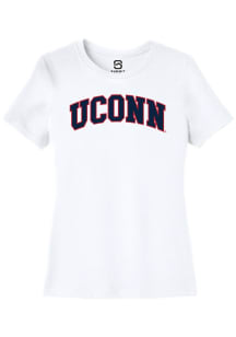 Summit Sportswear UConn Huskies Womens White Arch Short Sleeve T-Shirt